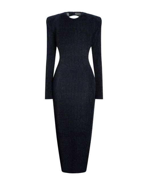 Alexandre Vauthier Blue Midi Dress