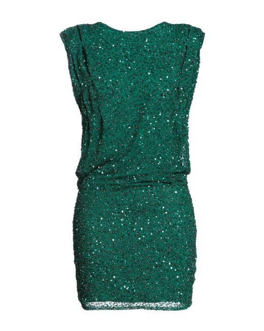 retroféte Green Embellished Tulle Mini Dress