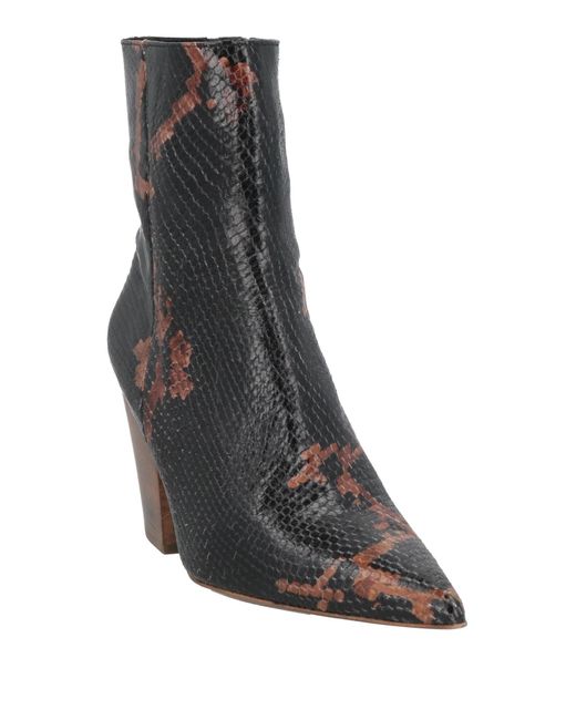 NCUB Black Ankle Boots Leather