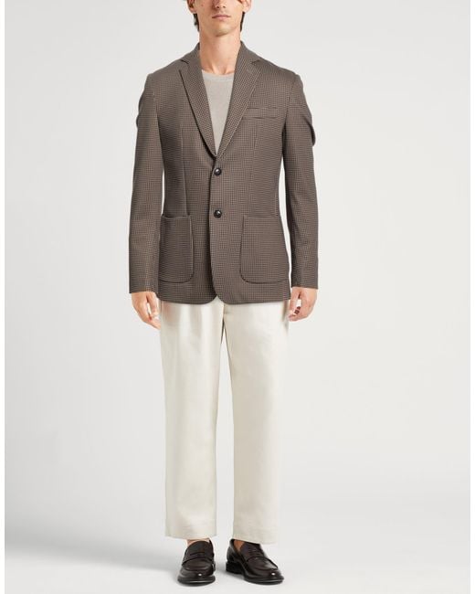 Liu Jo Brown Blazer Polyester, Elastane for men