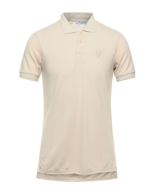 Trussardi Natural Polo Shirt Cotton for men