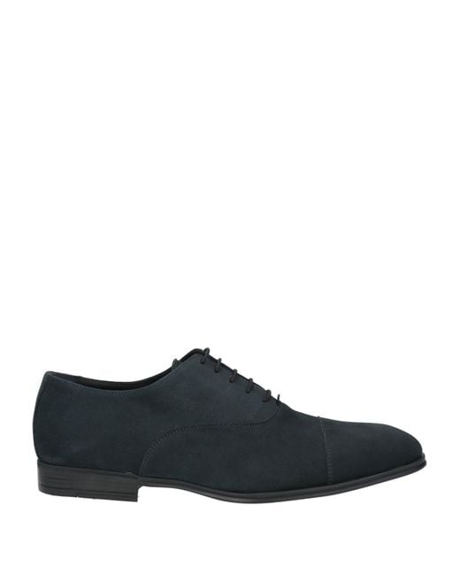 Calpierre Blue Lace-Up Shoes Leather for men