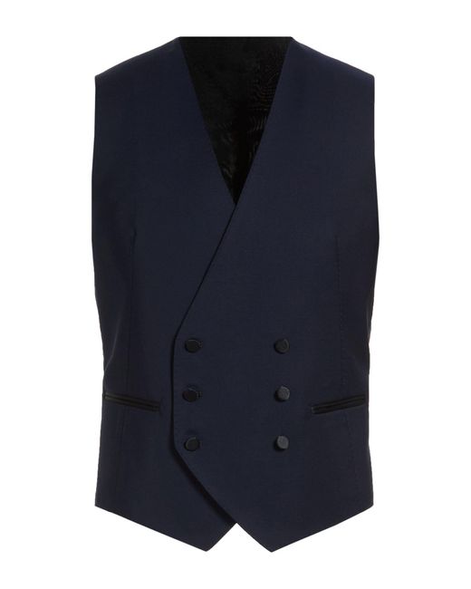 Tagliatore Blue Tailored Vests for men
