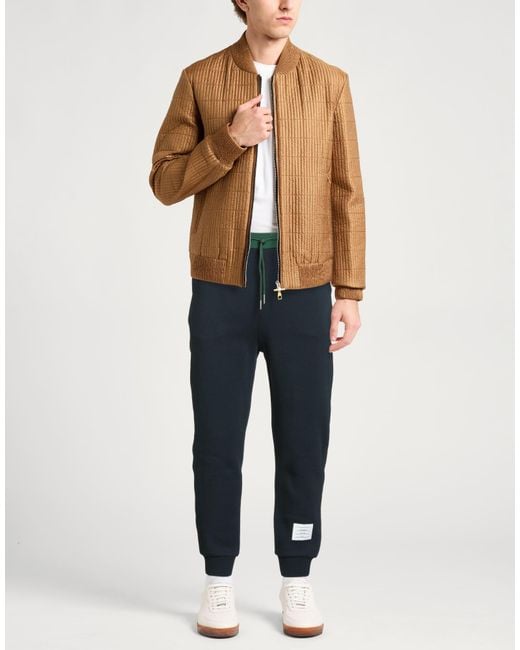 Thom Browne Blue Pants Cotton, Elastane for men