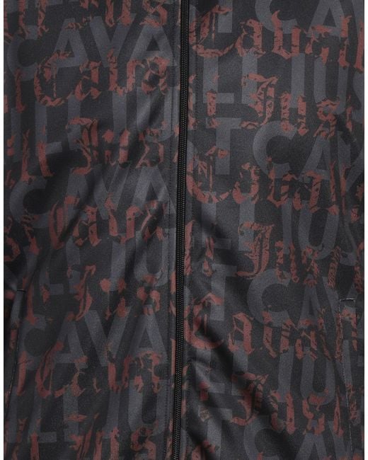 Just Cavalli Gray Sweatshirt Polyester, Elastane, Cotton for men