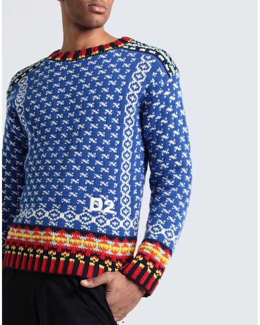DSquared² Blue Jumper for men