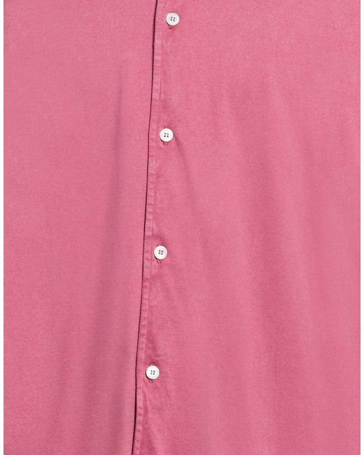 Fedeli Pink Garnet Shirt Organic Cotton for men