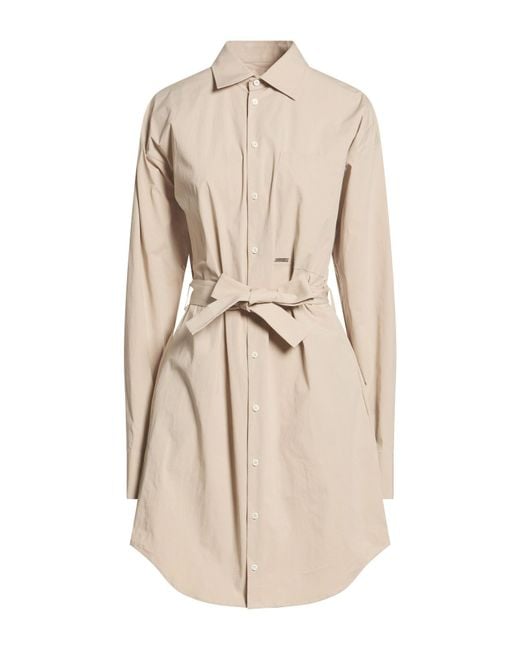 DSquared² Natural Mini Dress Cotton, Elastane