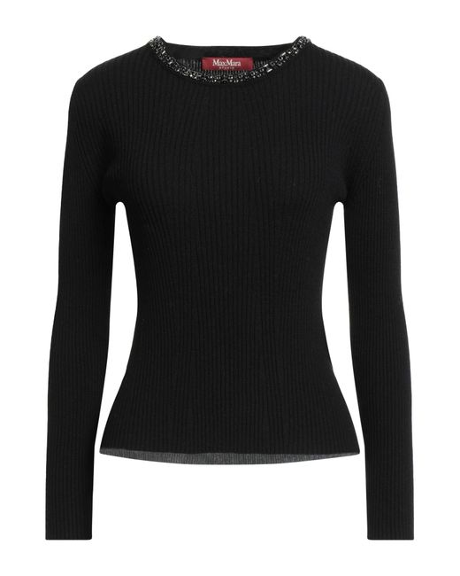 Max Mara Black Sweater Virgin Wool