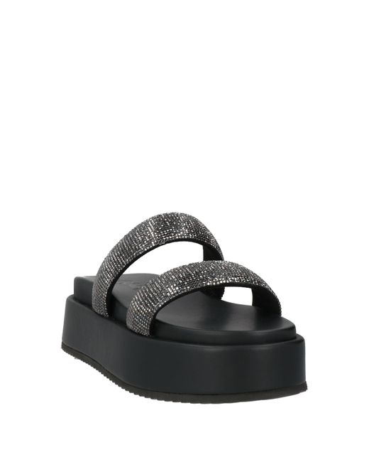 Buffalo Black Sandals