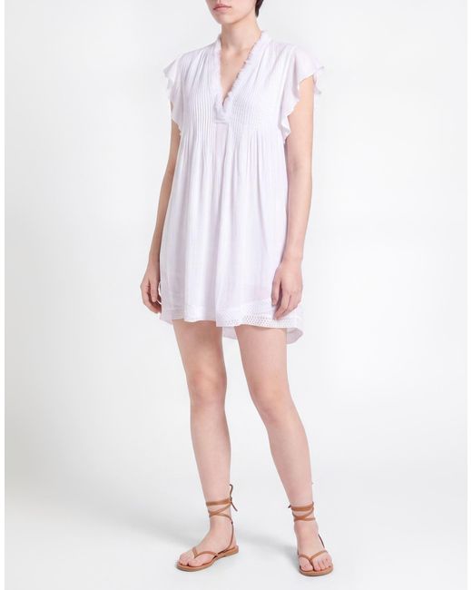 Poupette White Mini Dress Viscose