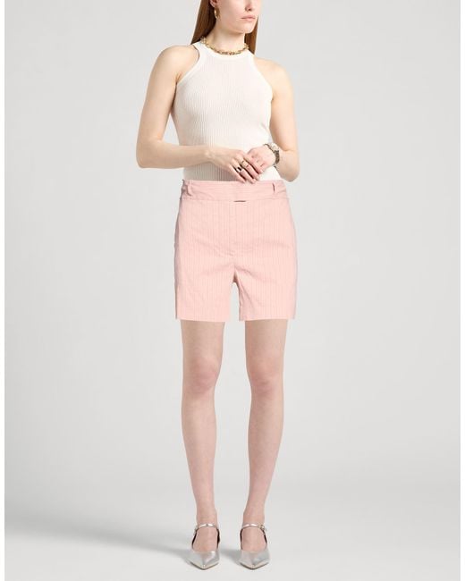 Pinko Pink Shorts & Bermuda Shorts Linen, Viscose, Elastane, Polyester