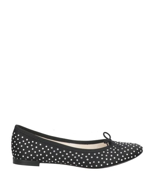 Repetto Gray Ballet Flats Textile Fibers