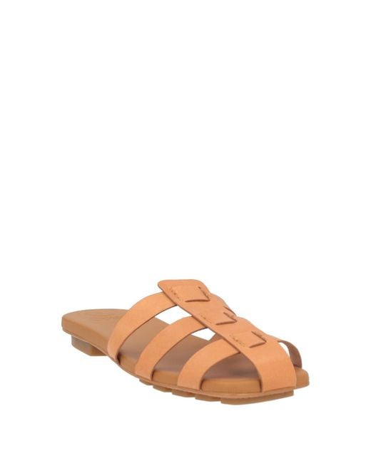 Odissi Brown Sandals Calfskin
