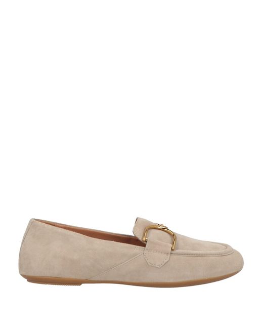 Geox Natural Sand Loafers Goat Skin