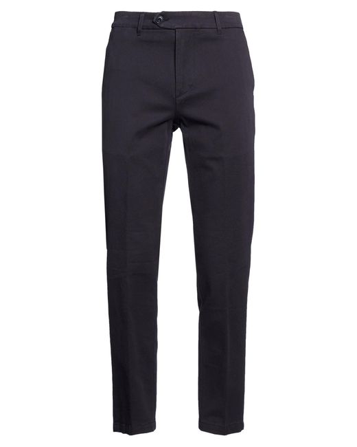 Tela Genova Blue Pants Cotton, Elastane for men