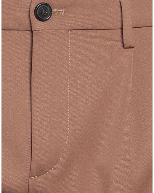 Department 5 Brown Camel Pants Polyester, Virgin Wool, Elastane for men