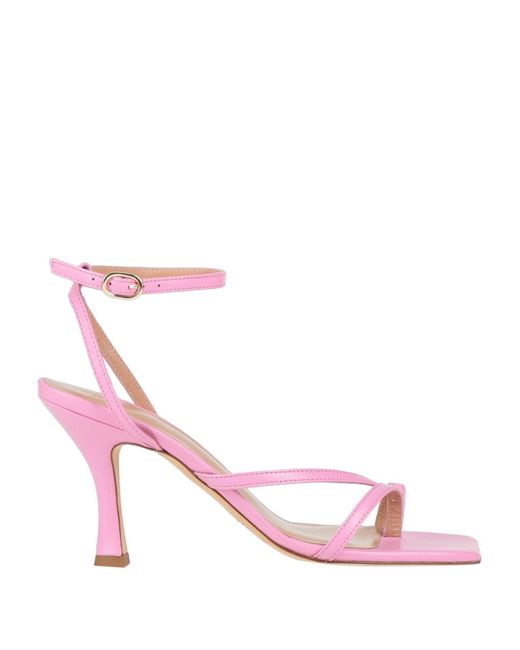 Toe Strap Sandals Erika Cavallini Semi Couture en coloris Pink
