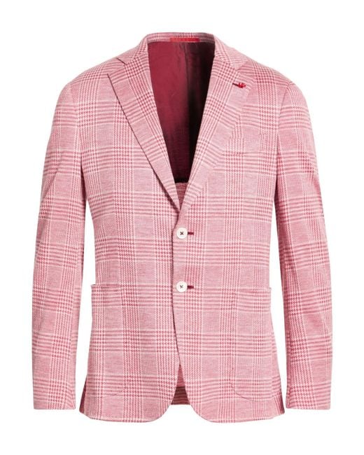 Isaia Pink Blazers for men