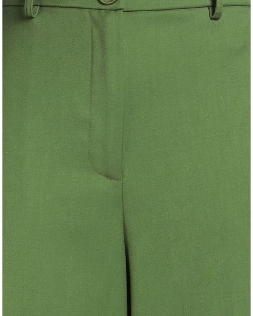 Patrizia Pepe Green Pants Polyester, Viscose, Elastane