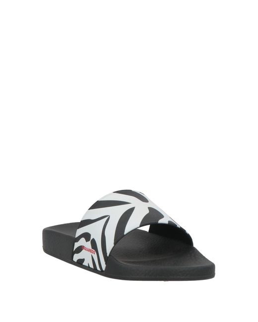 DSquared² White Sandals Rubber