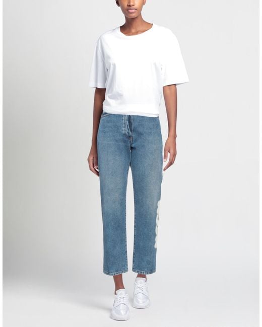 MSGM Blue Denim Pants