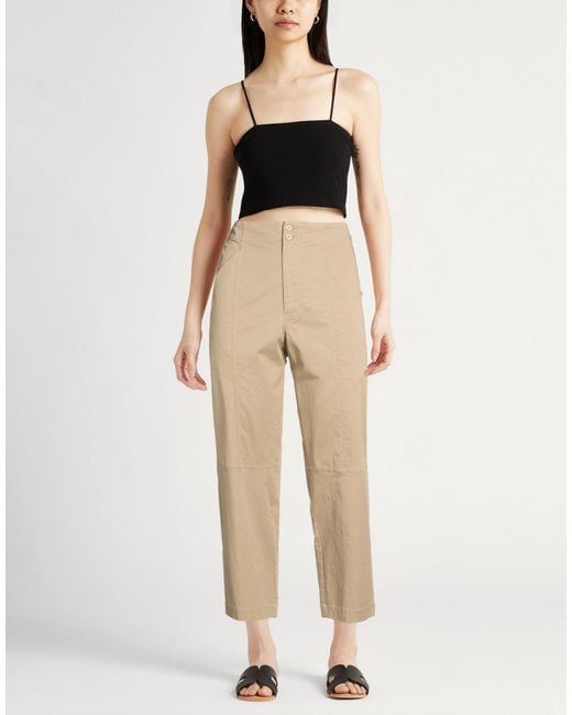 Gentry Portofino Natural Camel Pants Cotton, Elastane