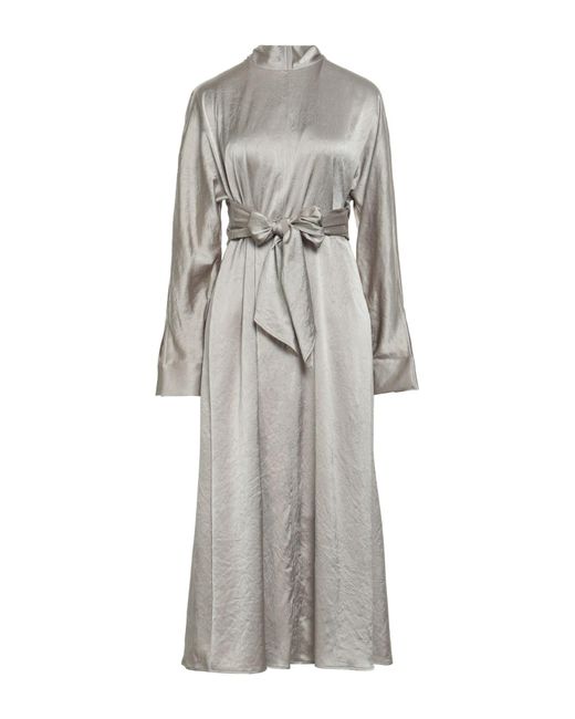Erika Cavallini Semi Couture Gray Maxi Dress