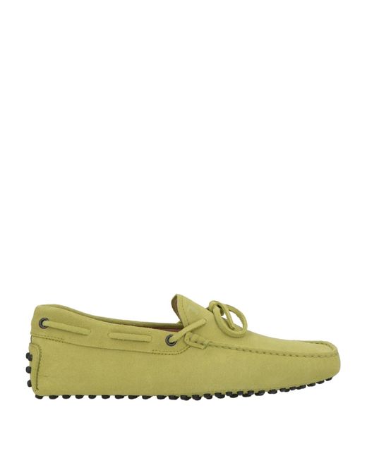 Tod's Green Acid Loafers Leather for men