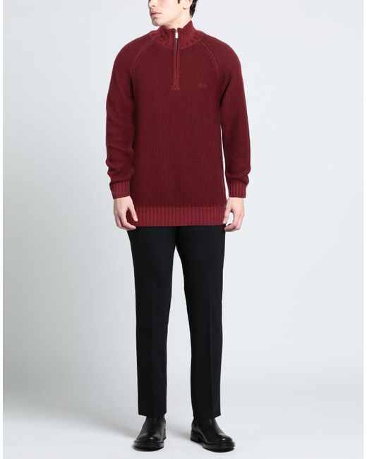 Sun 68 Red Turtleneck for men
