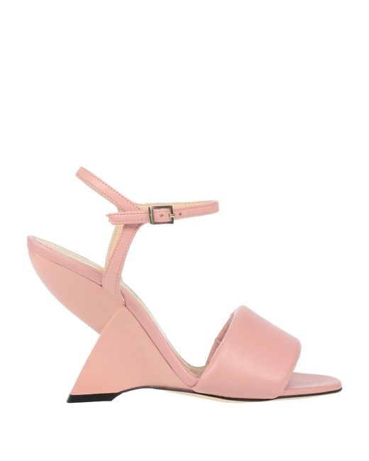 Semicouture Pink Sandals Polyester