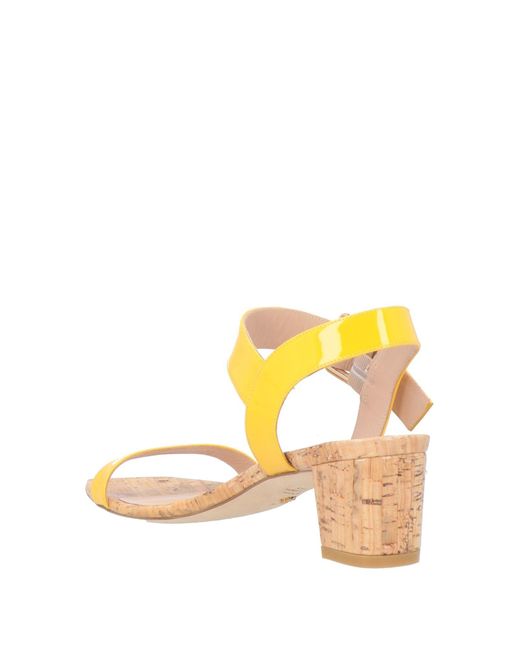 Stuart weitzman yellow sandals sale