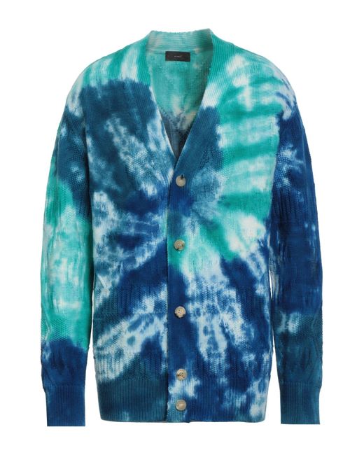 Alanui Blue Cardigan Virgin Wool for men