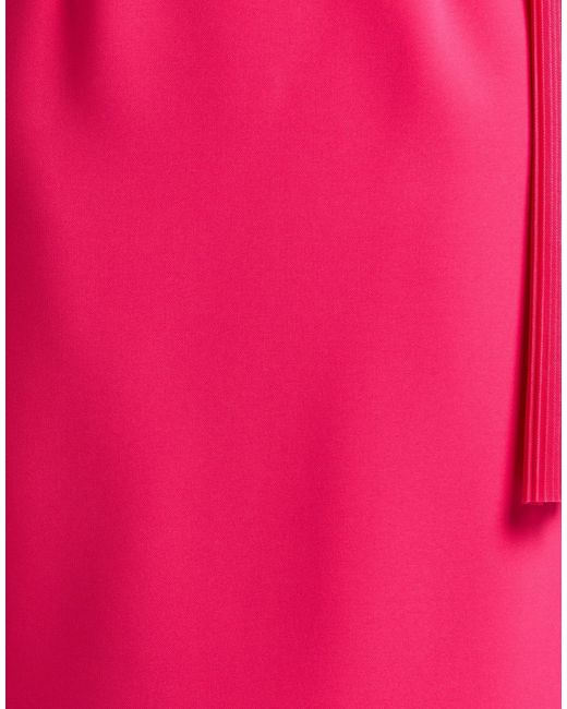 Clips Pink Midi Dress Polyester, Elastane