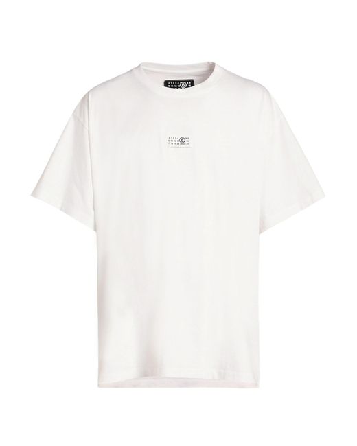MM6 by Maison Margiela White T-Shirt Cotton for men