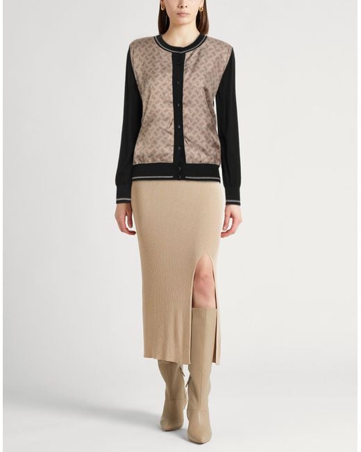 Herno Black Cardigan Virgin Wool, Silk
