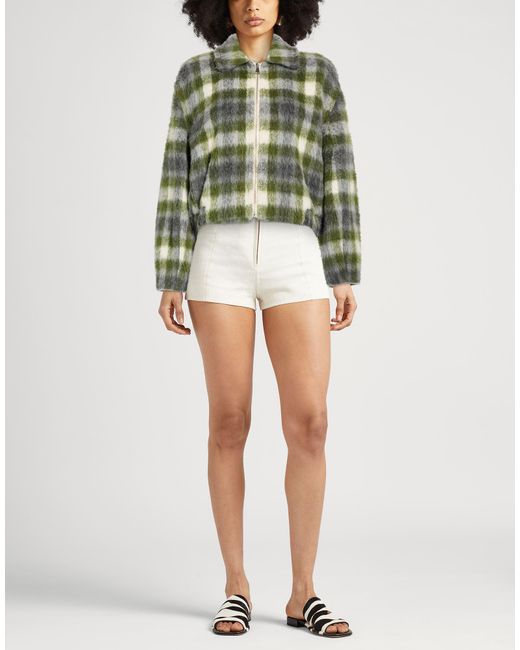 DES_PHEMMES Green Jacket Acrylic, Polyester, Wool, Alpaca Wool