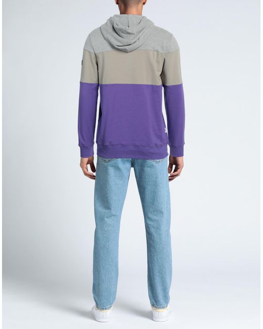 Shoe Purple Sweatshirt Cotton, Polyester, Elastane for men