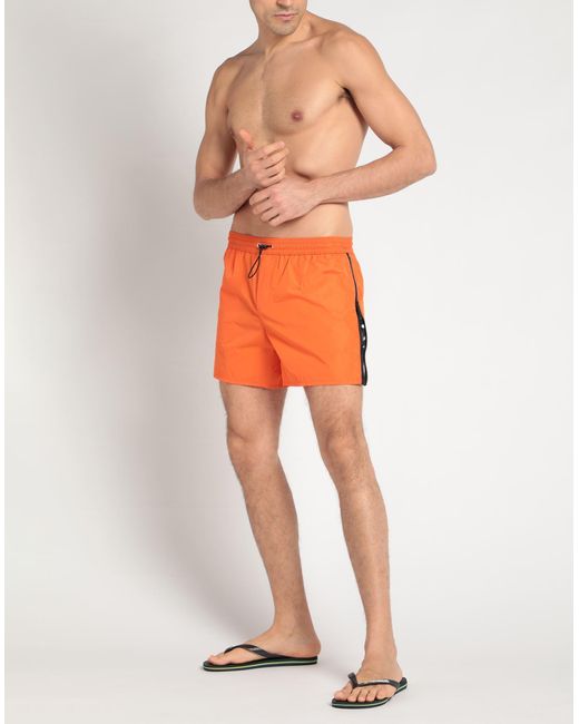 DSquared² Orange Swim Trunks for men