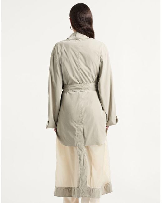 Maison Margiela Gray Overcoat & Trench Coat Polyester, Polyamide, Nylon