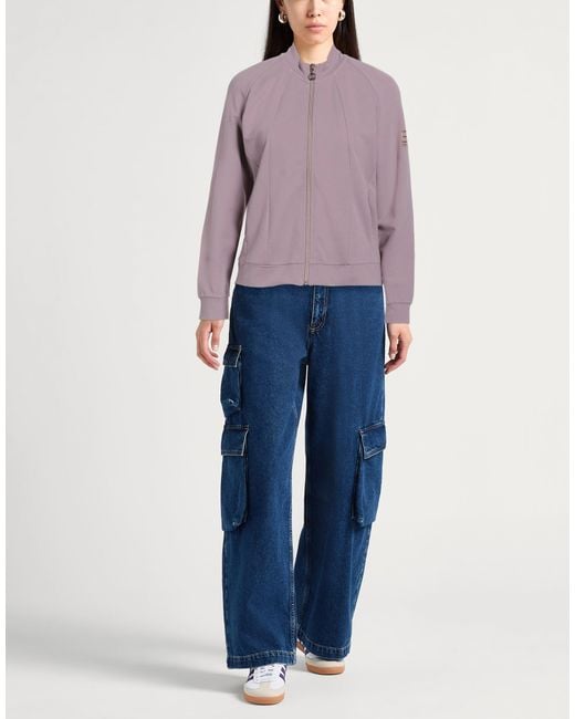 EA7 Purple Antique Rose Sweatshirt Cotton, Elastane