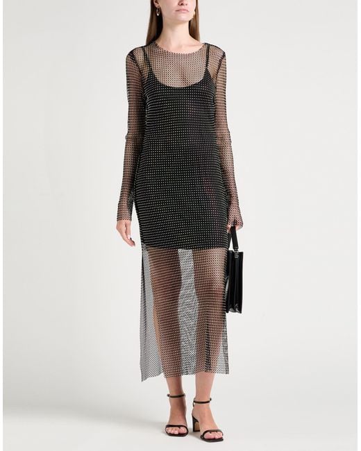 No Secrets Gray Maxi-Kleid