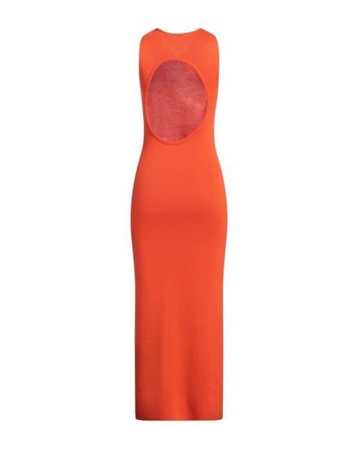 Jil Sander Red Midi Dress