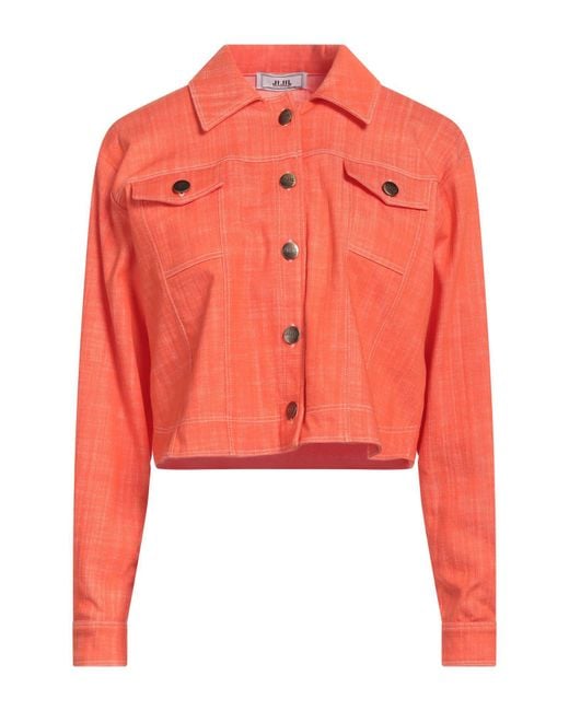 Jijil Orange Denim Outerwear
