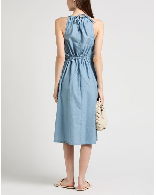 Brunello Cucinelli Blue Midi-Kleid