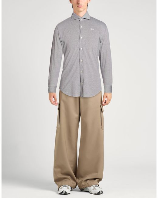 La Martina Gray Shirts for men