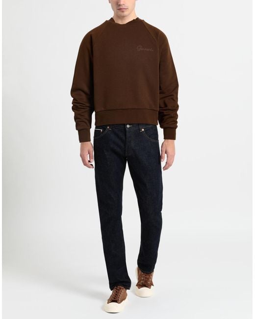 GARMENT WORKSHOP Brown Sweatshirt Cotton for men