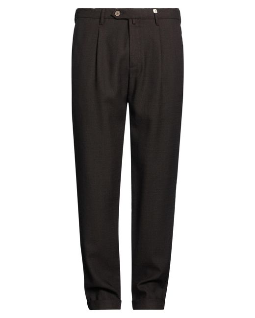 Myths Black Dark Pants Virgin Wool for men