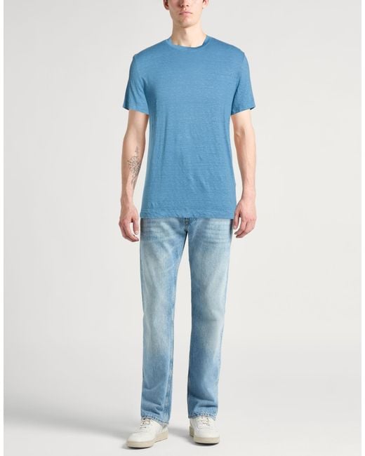 Fedeli Blue T-Shirts for men