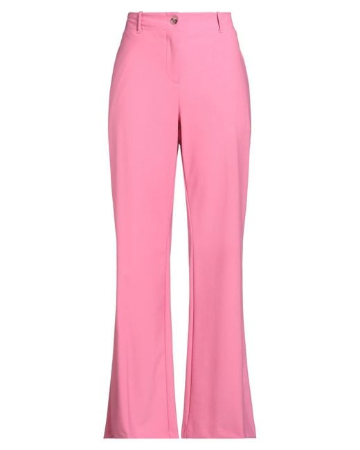 Ballantyne Pink Pants Polyester, Virgin Wool, Elastane